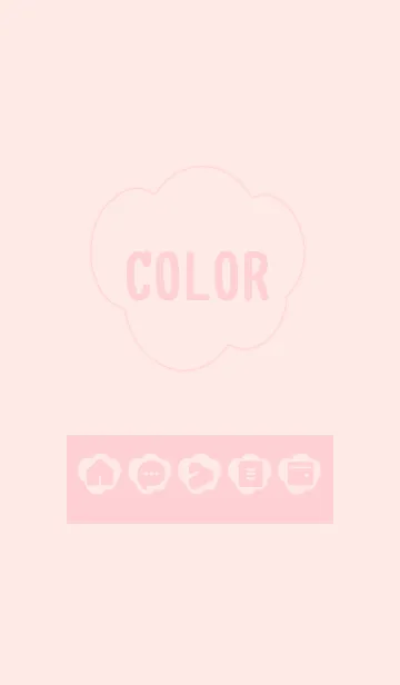 [LINE着せ替え] pink color U07の画像1