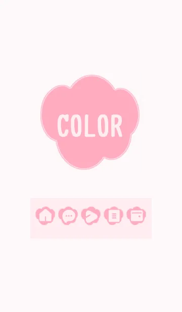 [LINE着せ替え] pink color U09の画像1