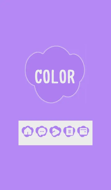 [LINE着せ替え] purple color U06の画像1