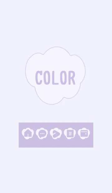 [LINE着せ替え] purple color U09の画像1