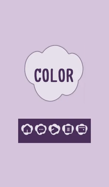 [LINE着せ替え] purple color U10の画像1