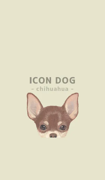 [LINE着せ替え] ICON DOG - チワワ - PASTEL YE/05の画像1