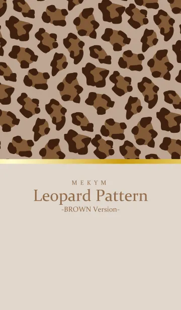[LINE着せ替え] Leopard-BROWN Version 24の画像1