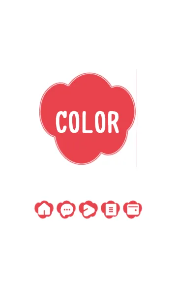 [LINE着せ替え] red color U08の画像1