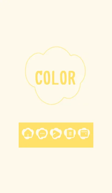 [LINE着せ替え] yellow color U09の画像1