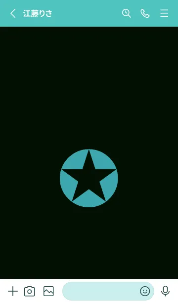 [LINE着せ替え] シンプルスター _176の画像2