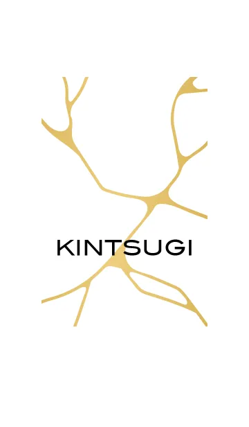 [LINE着せ替え] KINTSUGI / 金継ぎ / GOLD&WHITEの画像1