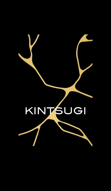 [LINE着せ替え] KINTSUGI / 金継ぎ / GOLD&BLACKの画像1