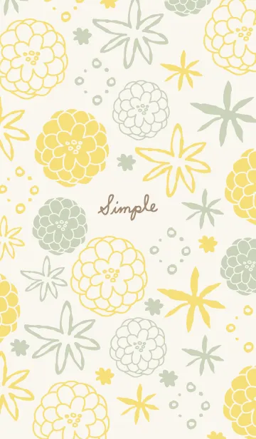 [LINE着せ替え] 手書きのお花 ほんわか28の画像1