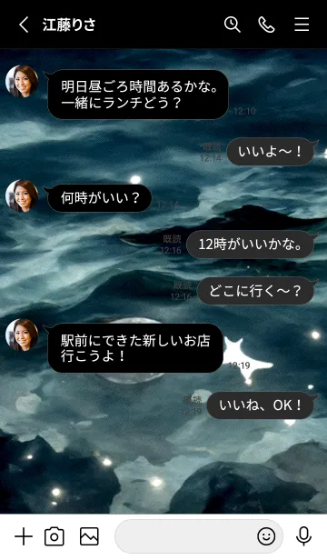 [LINE着せ替え] 夜の月 月の海 #4jz_10。の画像3