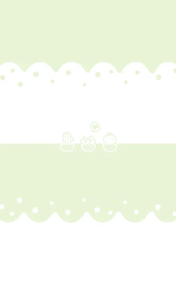 [LINE着せ替え] Wavy Bubbly Succulent J-Mint Creamの画像1