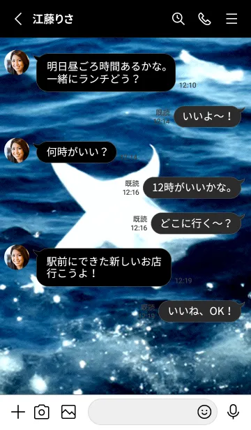 [LINE着せ替え] 夜の月 月の海 #4jz_6。の画像3