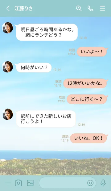 [LINE着せ替え] 空と海と大地と25の画像3
