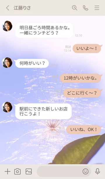 [LINE着せ替え] 幸運の妖精ケサランパサラン #Twinkle 2の画像3