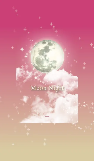 [LINE着せ替え] ベージュ : 幸運の月夜の画像1