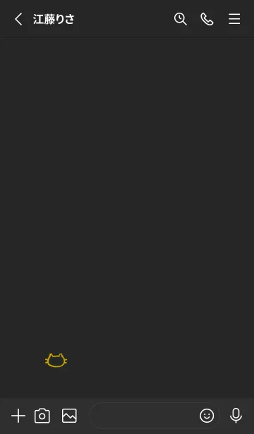 [LINE着せ替え] 落書きにゃん(ブラック2-03)の画像2