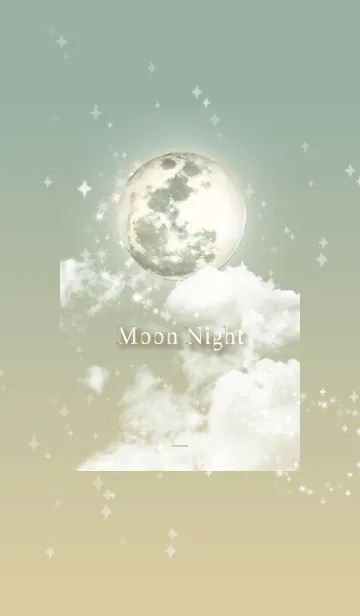 [LINE着せ替え] ベージュとカーキ : 幸運の月夜の画像1