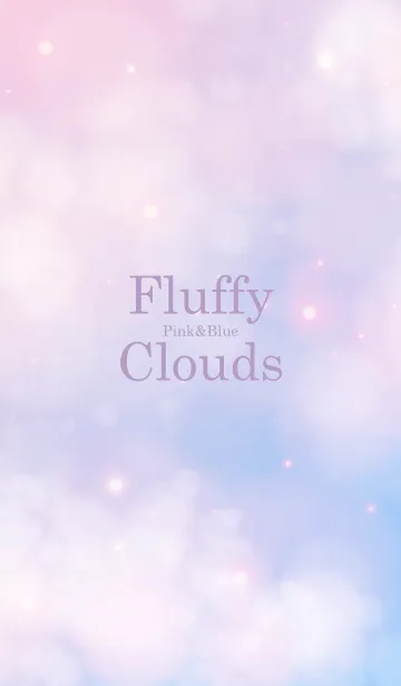 [LINE着せ替え] Fluffy Clouds Pink&Blue-MEKYM 15の画像1
