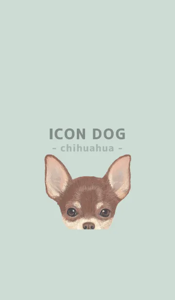 [LINE着せ替え] ICON DOG - チワワ - PASTEL GR/05の画像1