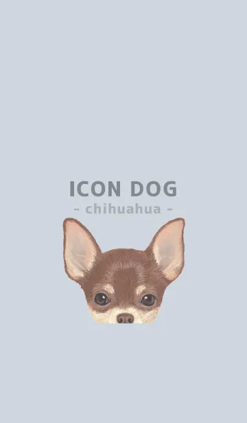 [LINE着せ替え] ICON DOG - チワワ - PASTEL BL/05の画像1