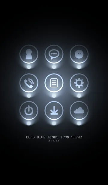 [LINE着せ替え] ECHO BLUE LIGHT ICON THEME 2の画像1