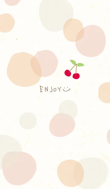 [LINE着せ替え] さくらんぼ 水玉11の画像1