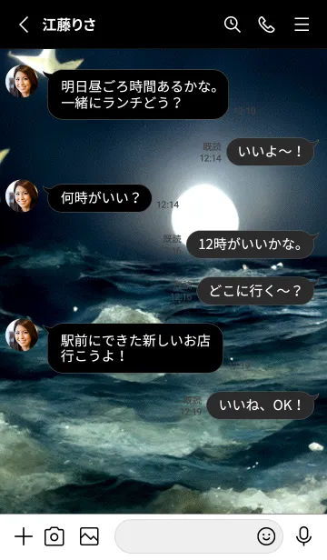 [LINE着せ替え] 夜の月 月の海 #4ic0_26。の画像3