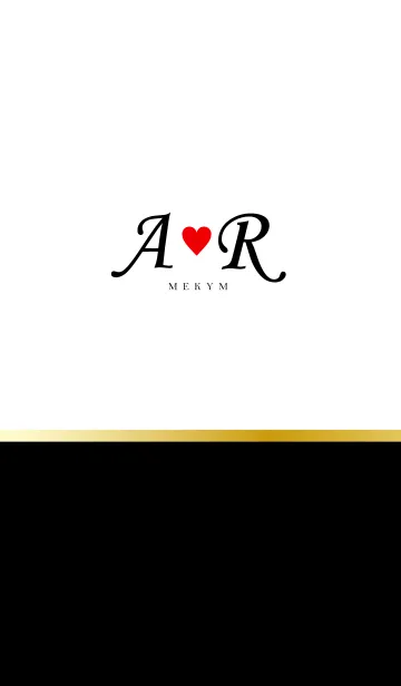LOVE-INITIAL A&R イニシャル 6のLINE着せ替え