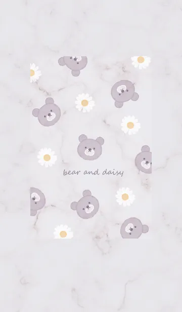 [LINE着せ替え] クマとデイジー♥ウィスタリア07_1の画像1