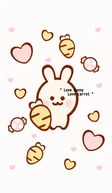 [LINE着せ替え] Happy bunny Happy sweets 3の画像1