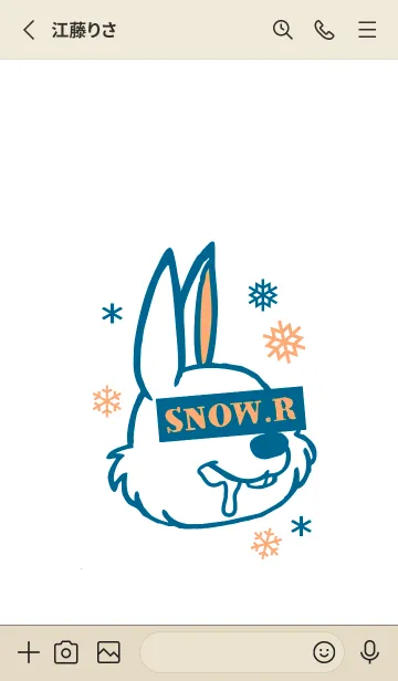 [LINE着せ替え] スノー ラビット _1の画像2