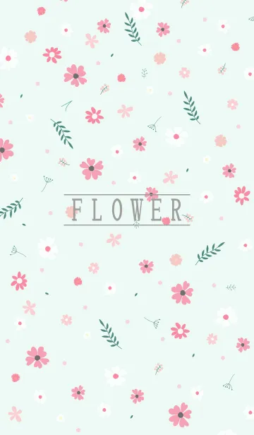 [LINE着せ替え] MANY FLOWERS GREEN 4の画像1