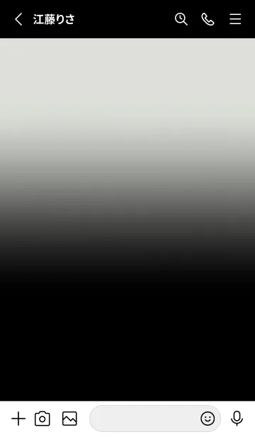 [LINE着せ替え] Black & Fog Grey  Theme V3 (JP)の画像2