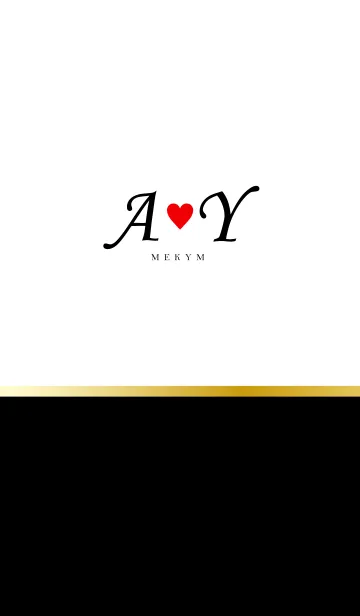 [LINE着せ替え] LOVE-INITIAL A&Y イニシャル 6の画像1