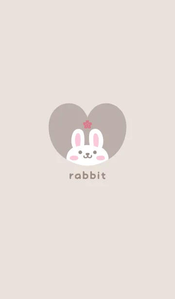 [LINE着せ替え] Rabbits3 Cherry blossoms / beigeの画像1