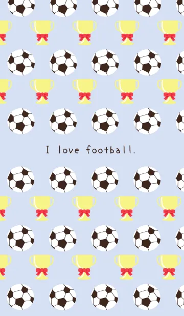 [LINE着せ替え] サッカーの着せかえ ブルーグレイの画像1