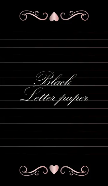 [LINE着せ替え] Black Letter paper *GLOSSYPINK 19*の画像1