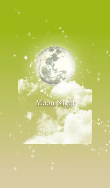 [LINE着せ替え] 黄緑 : 幸運の月夜の画像1