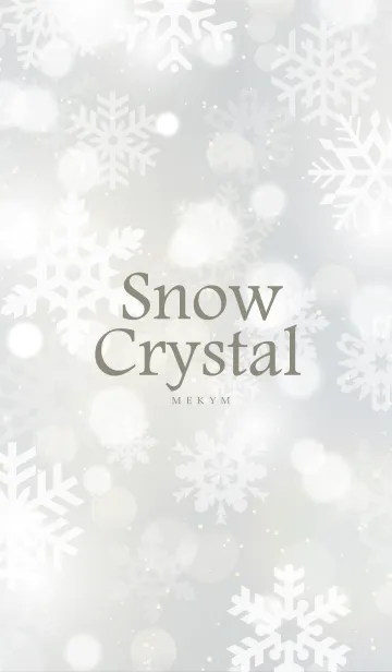 [LINE着せ替え] Snow Crystal-WHITE.MEKYM 3の画像1