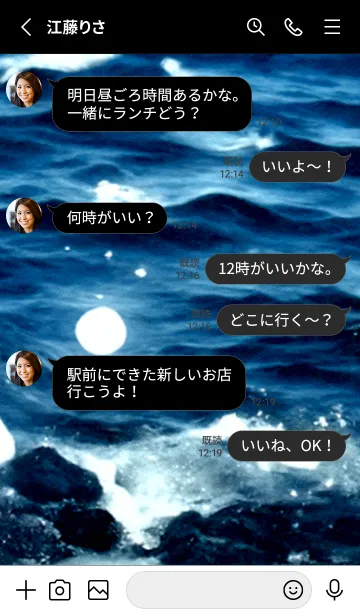 [LINE着せ替え] 夜の月 月の海 #4jz_30。の画像3