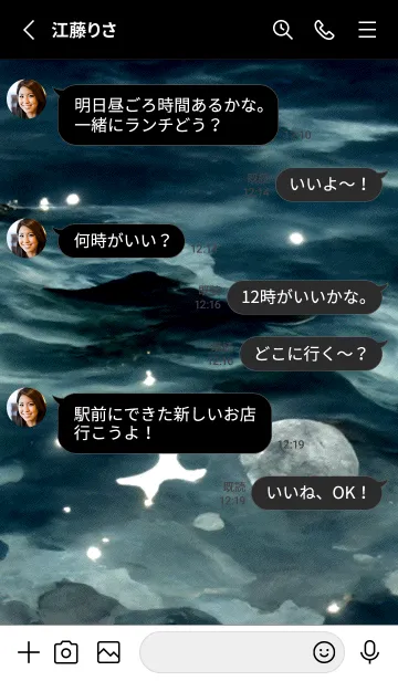 [LINE着せ替え] 夜の月 月の海 #4jz_28。の画像3