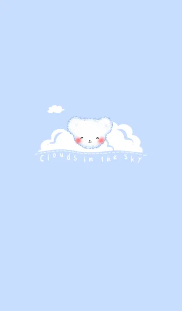 [LINE着せ替え] Cloud Bear J-Light Blueの画像1