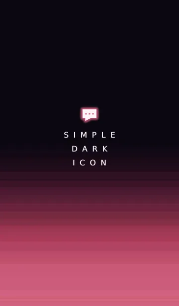 [LINE着せ替え] シンプル ダーク アイコン 72の画像1