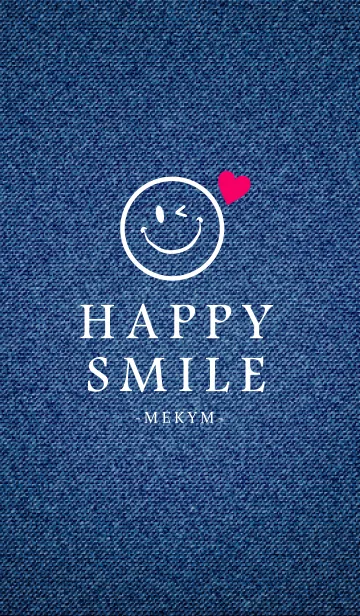 [LINE着せ替え] HAPPY SMILE DENIM HEART-MEKYM 8の画像1