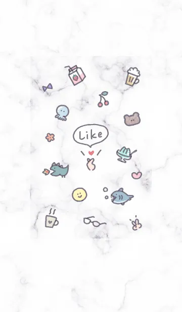 [LINE着せ替え] シンプルアイコン4♥ウィスタリア08_1の画像1