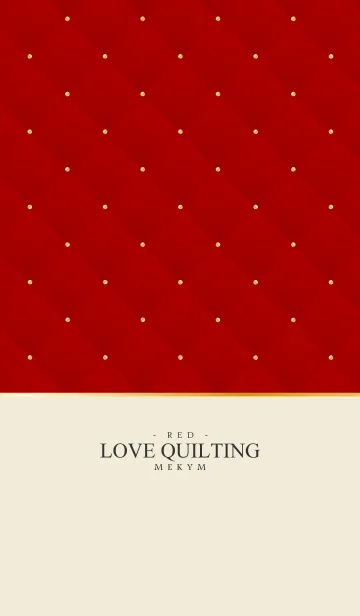 [LINE着せ替え] LOVE QUILTING RED 17の画像1