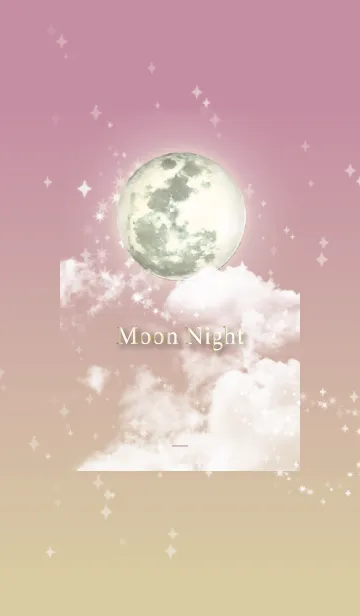 [LINE着せ替え] ブラック ピンク : 幸運の月夜の画像1