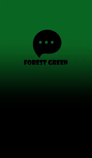 [LINE着せ替え] Black & Forest Green  Theme V3 (JP)の画像1