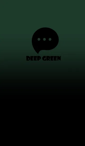 [LINE着せ替え] Black & Deep Green Theme V3 (JP)の画像1