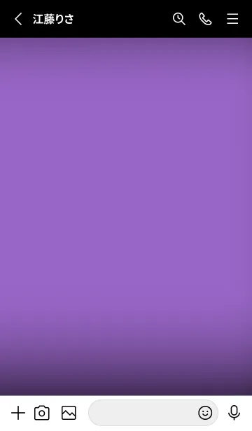 [LINE着せ替え] Iris Purple And Black V.3 (JP)の画像2